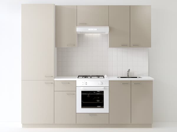 Cucina completa METOD con ante HAVSTORP beige. 