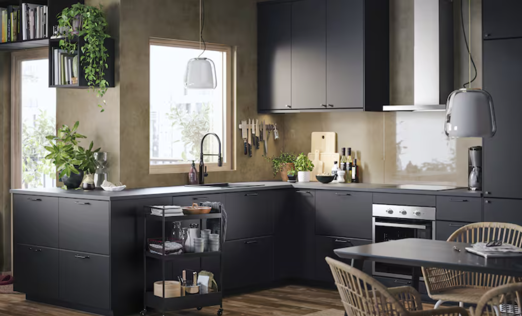 cuisine avec facade noir