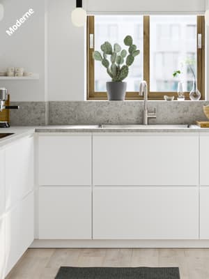 Cuisine blanche mat 
