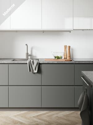 Cuisine grise et blanche