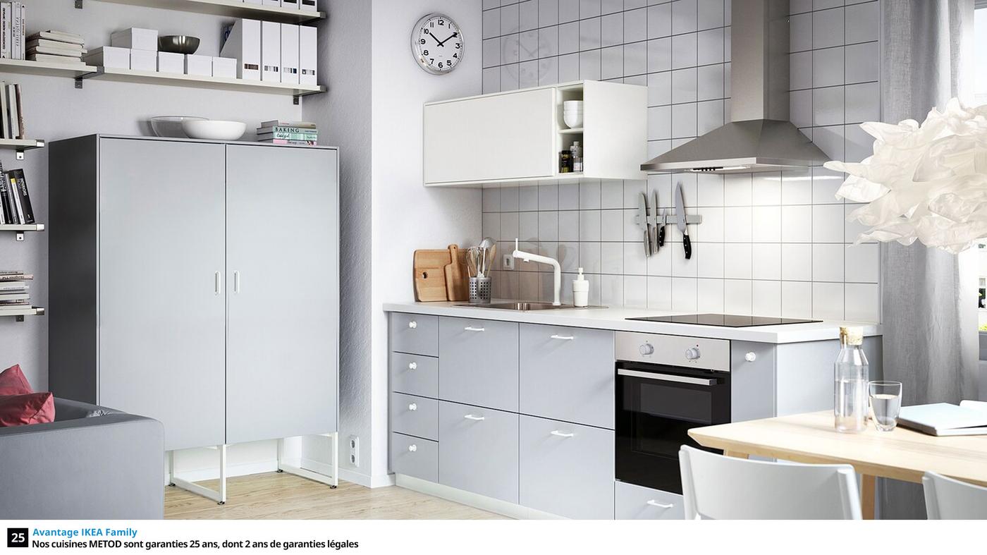 Cuisines METOD finition VEDDINGE gris - IKEA