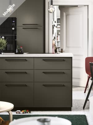 Cuisine marron foncé HAVSTORP mat