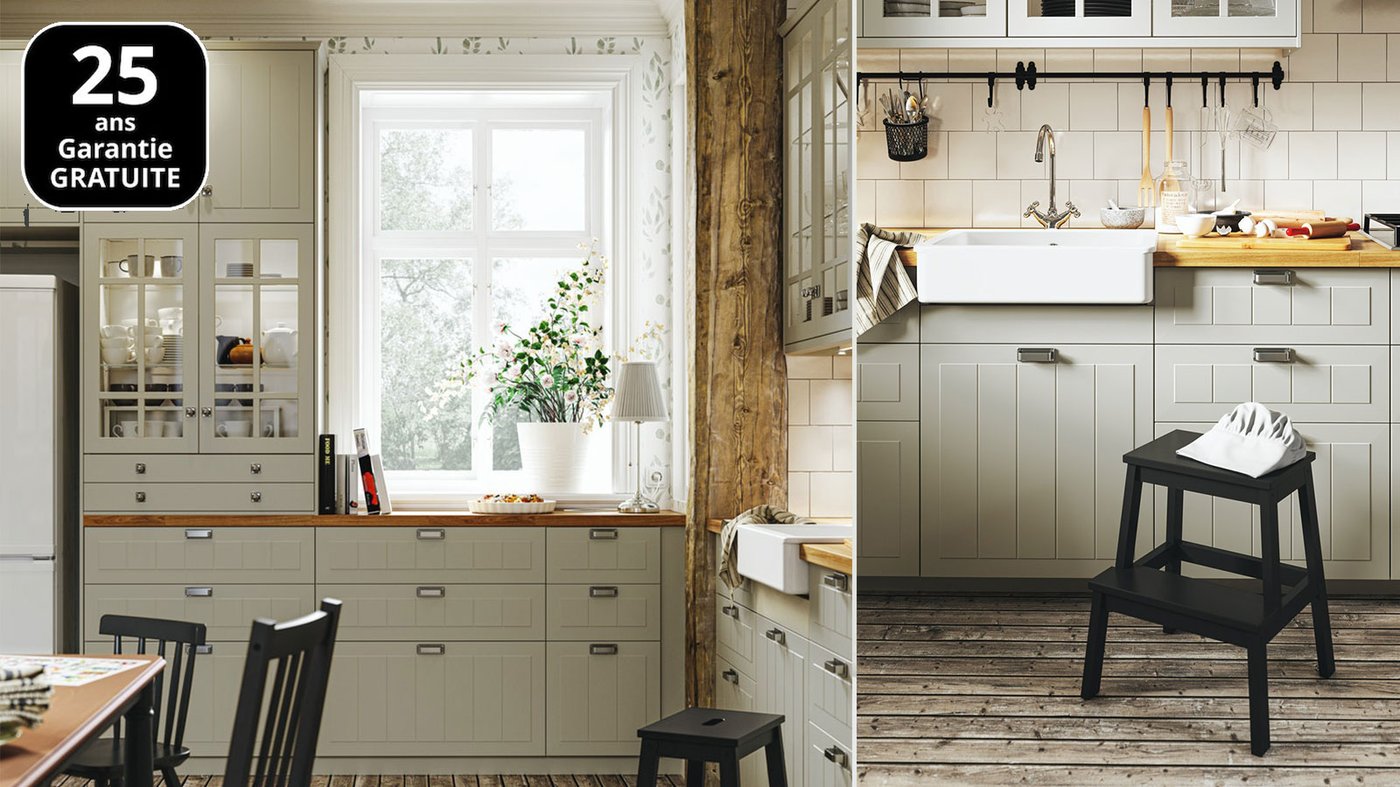 Cuisines METOD finition STENSUND beige IKEA IKEA