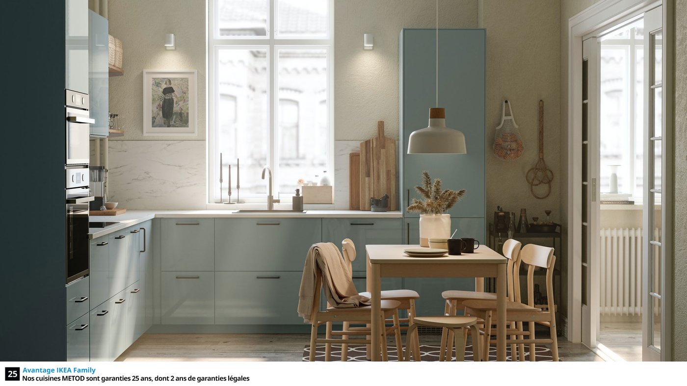 Cuisines METOD finition KALLARP gris bleue IKEA