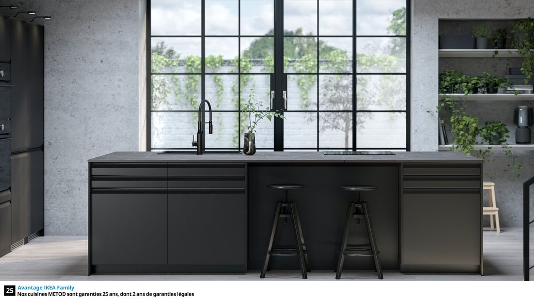 Cuisines METOD finition UPPLÖV anthracite IKEA