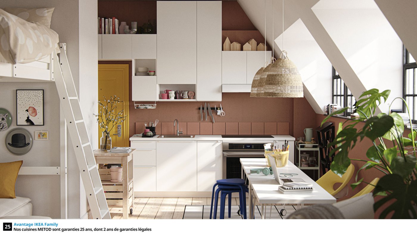 Cuisines METOD finition VALLSTENA blanc IKEA