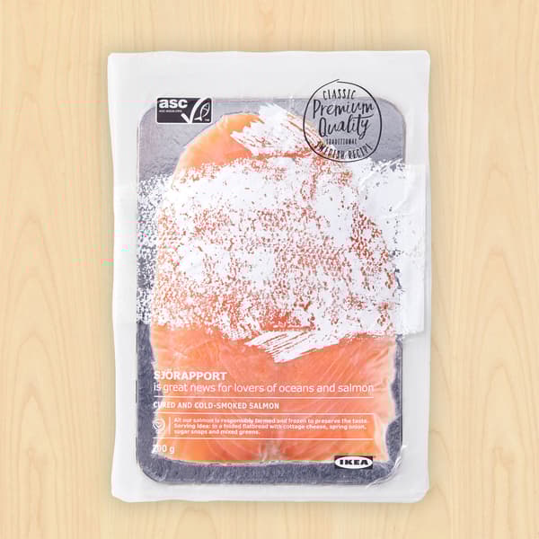 Cured Cold Smoked Salmon, 200g