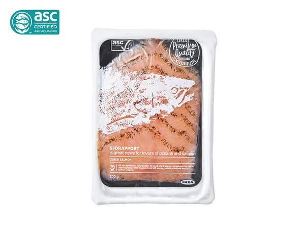 Cured Cold Smoked Salmon Frozen
200g, ASC