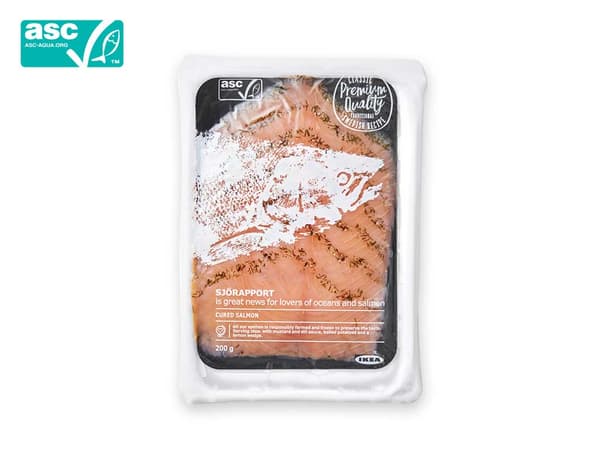 Cured Cold Smoked Salmon Frozen
200g, ASC