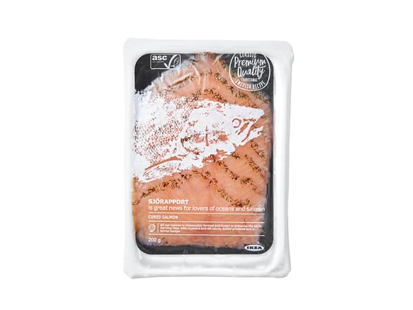 Cured Cold Smoked Salmon Frozen
200g, ASC