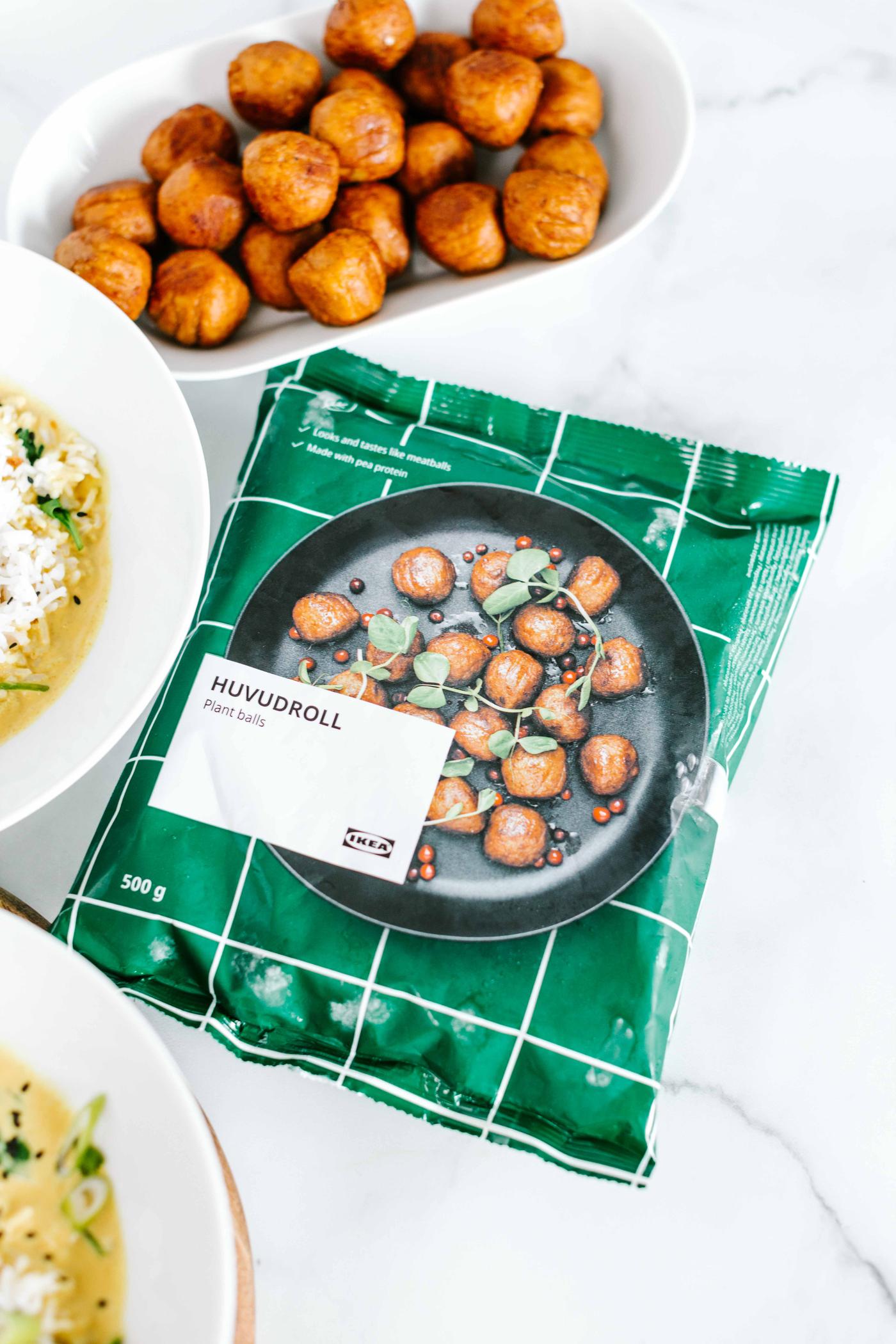 Curry mit HUVUDROLL Fleischlosbällchen