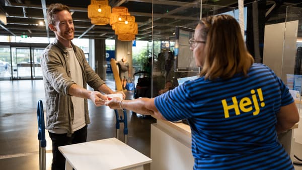 Customer brings back pre-loved IKEA furniture for Buy-back Move Forward scheme