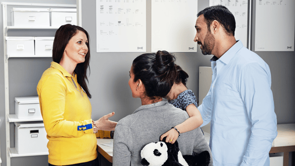 Customer Representative helping customers