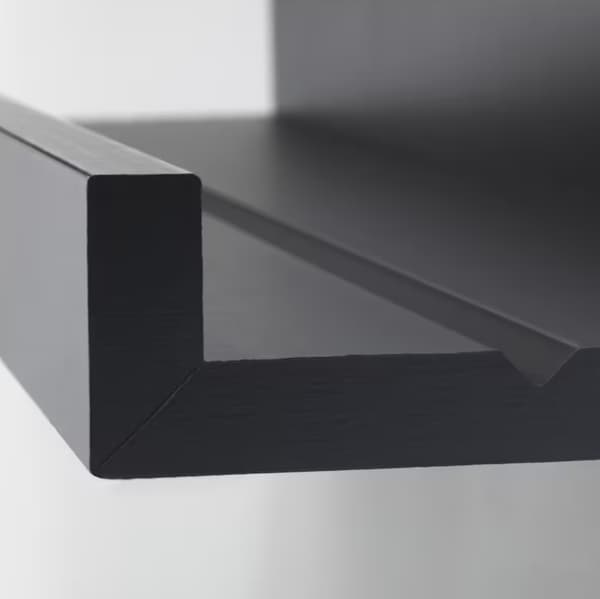 Czarna półka na obrazki MOSSLANDA.