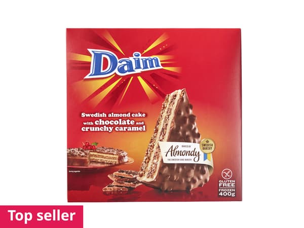Daim
Almond Cake with Chocolate & Crunchy Caramel