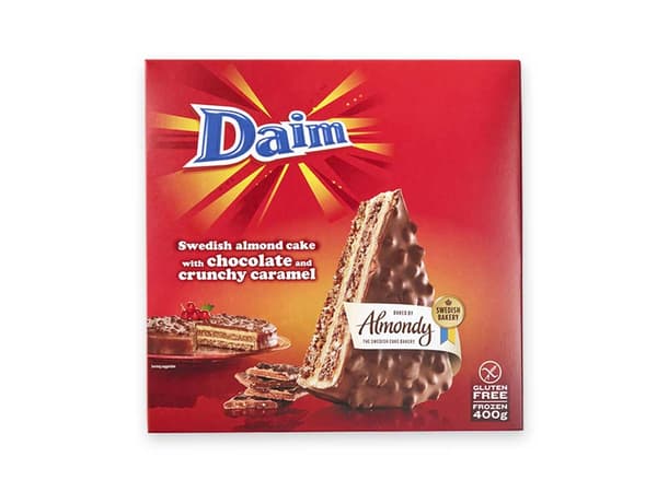 Daim
Almond Cake with Chocolate & Crunchy Caramel