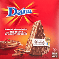 Daim Almondy Almond cake packaging