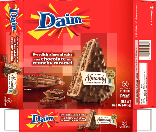 Daim Almondy Almond cake packaging