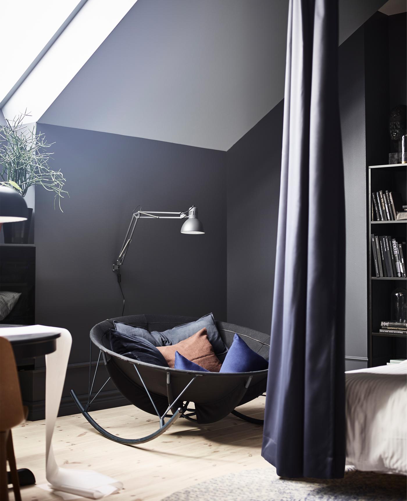 Design a dark, cocoony bedroom - IKEA CA