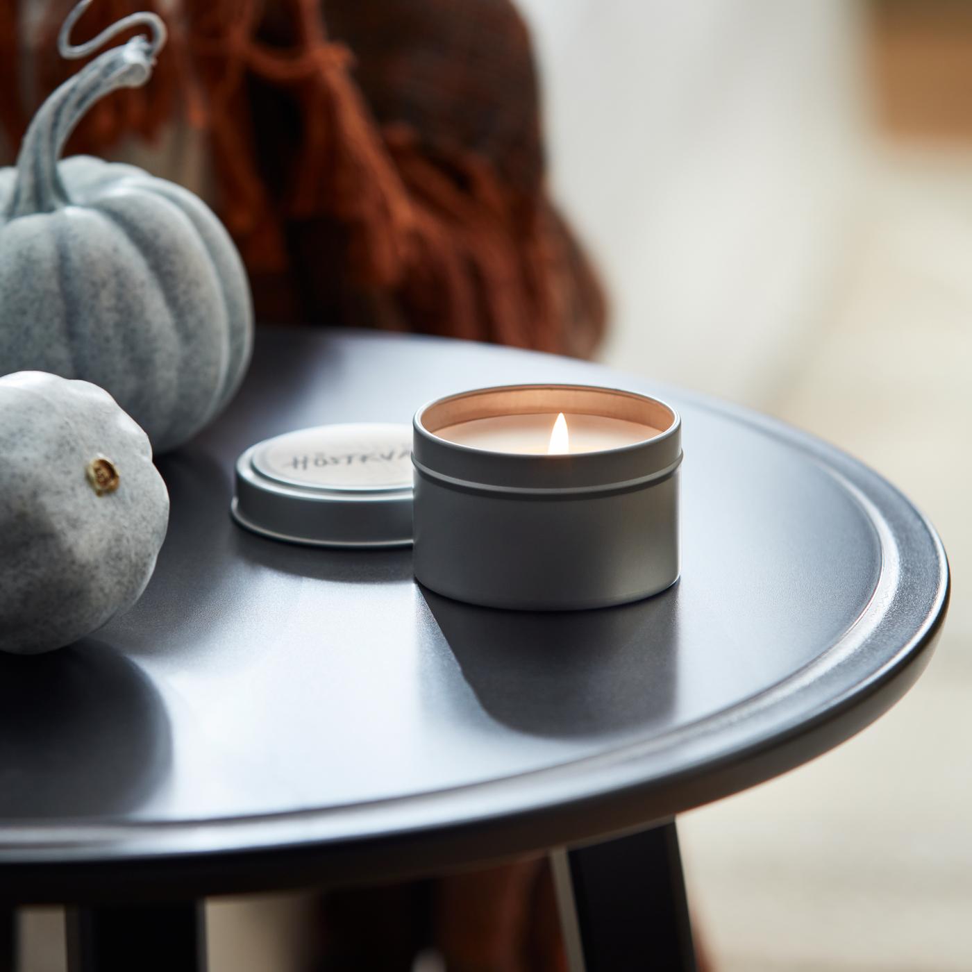 Decoración de Halloween con velas