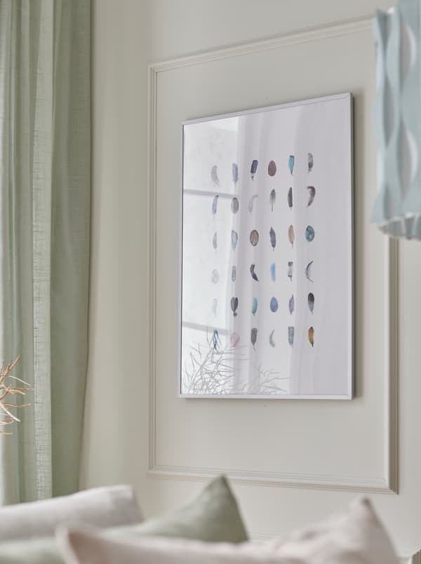 decoración de primavera con cadros