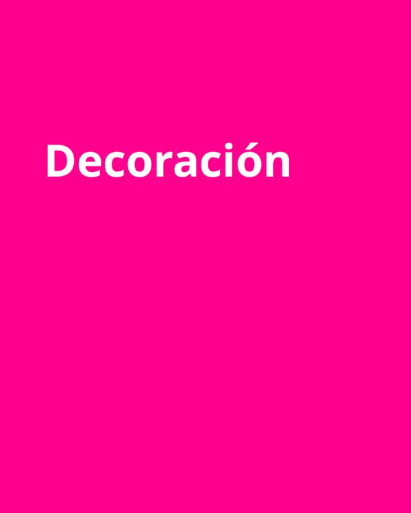 Decoración fuscia