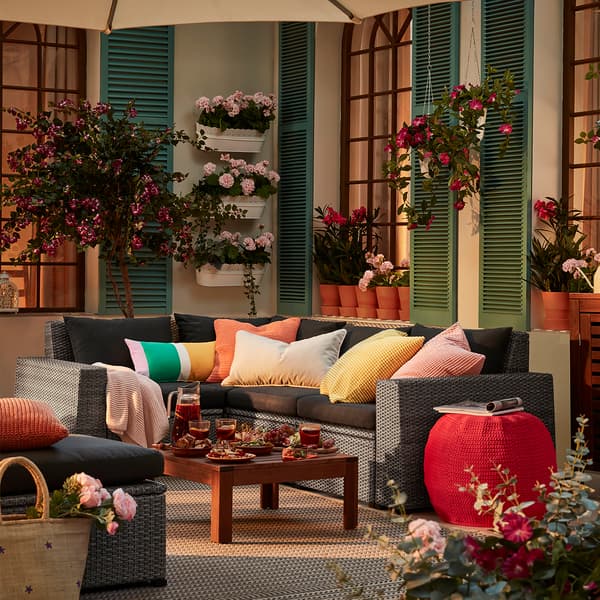 Decorate the terrace with plants and flowers