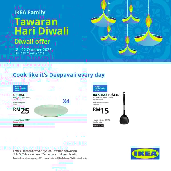 Deepavali offer at IKEA Tebrau