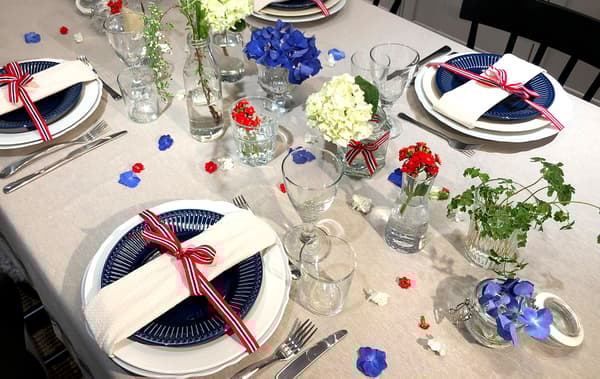 Dekk festbordet til 17. mai.