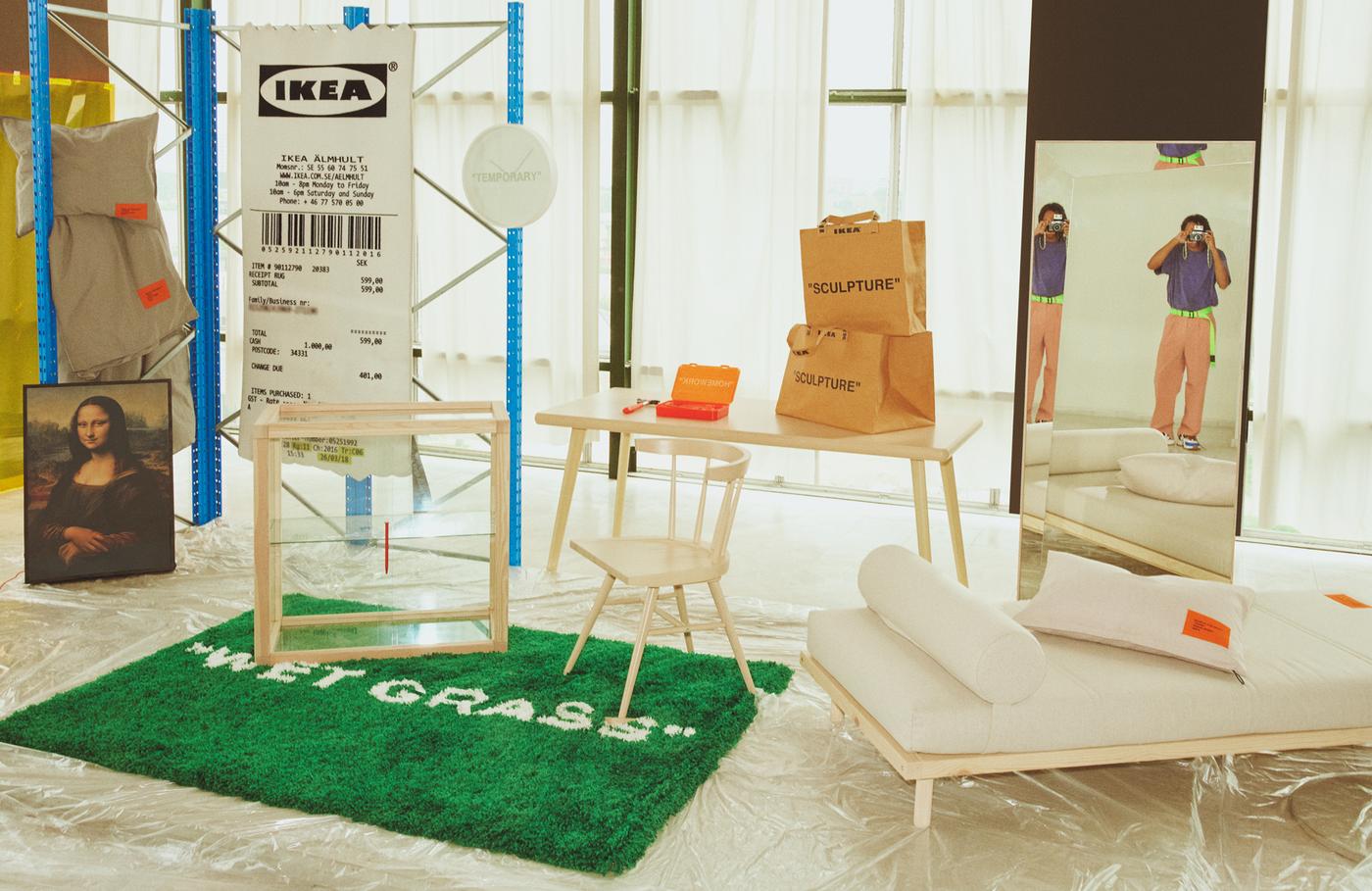 off white ikea mat