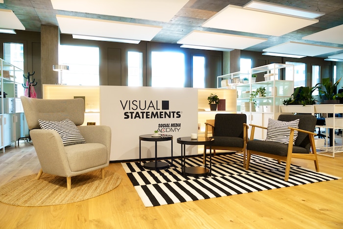 Der Empfangsbereich von Visual Statements