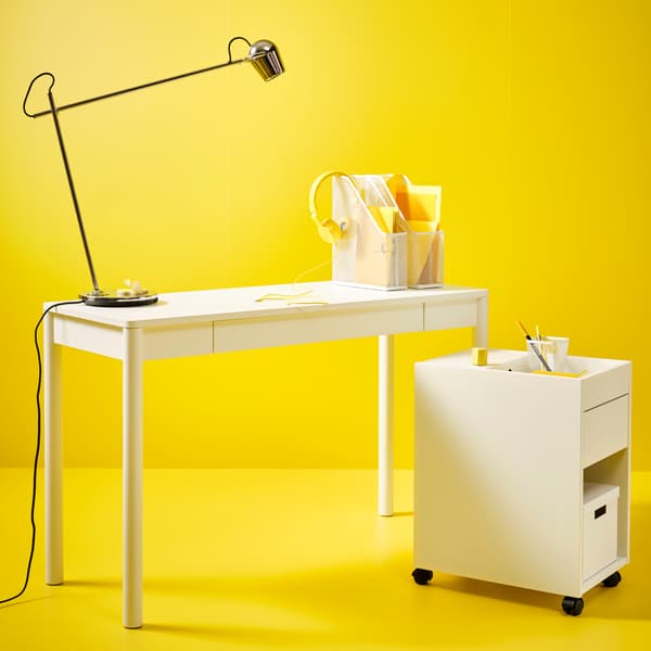desk and storage unit