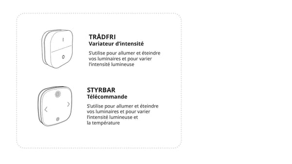 Dessin des télécommandes pour gérer la luminosité et les couleurs de ses ampoules