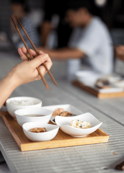 Detail of food