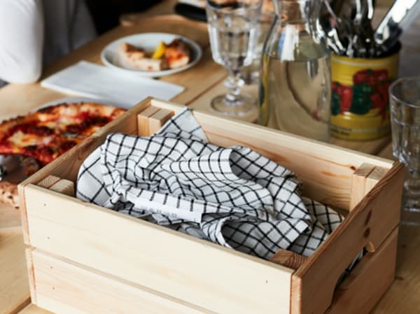 Detall de la taula d'un restaurant