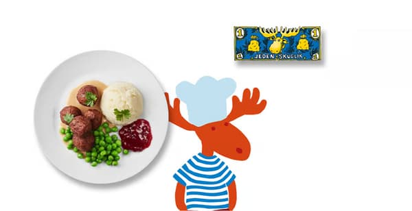 Dětské menu masové kuličky s kaší