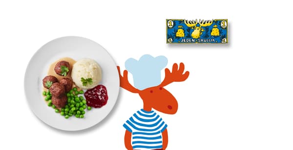 Dětské menu masové kuličky s kaší