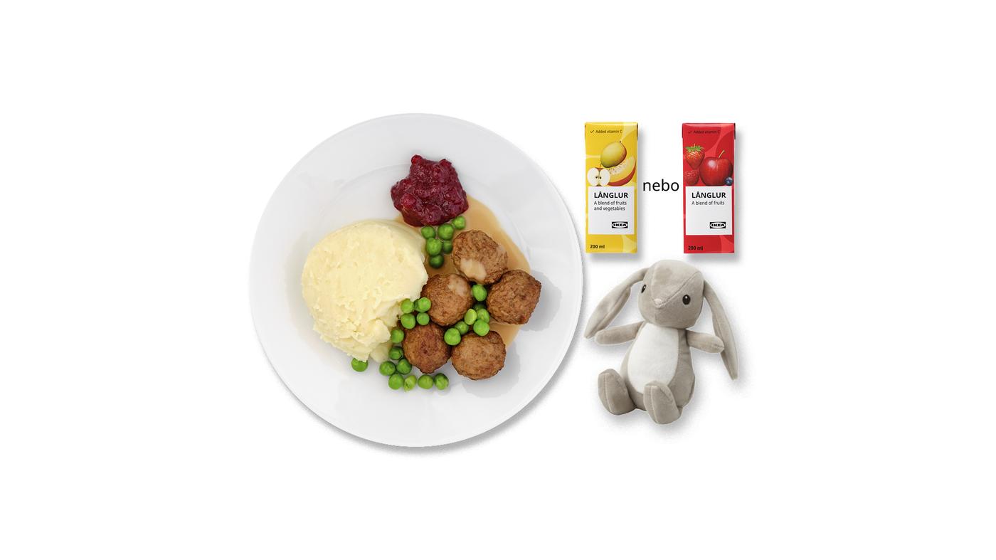 dětské menu s hračkou