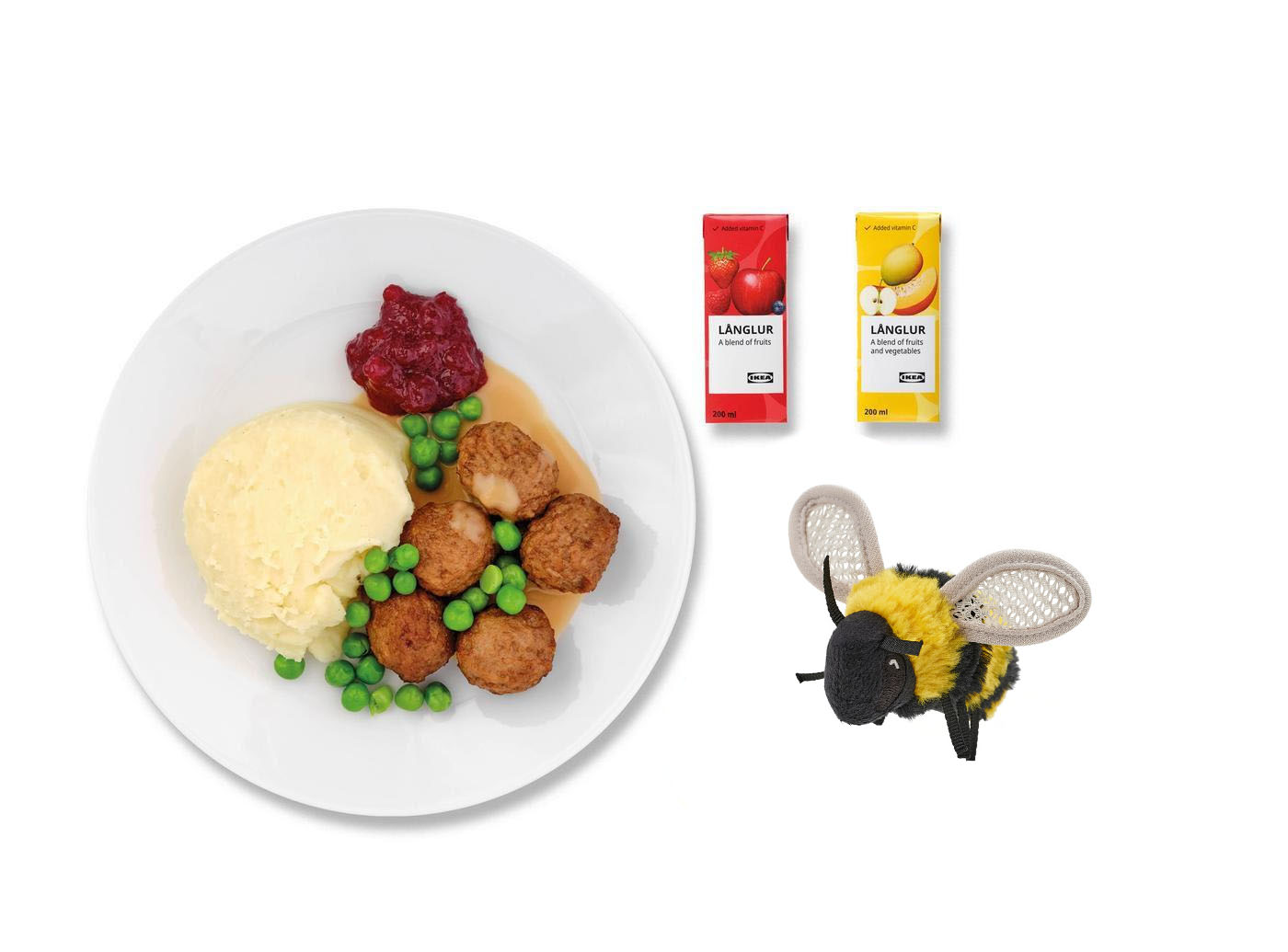 dětské menu s včelkou