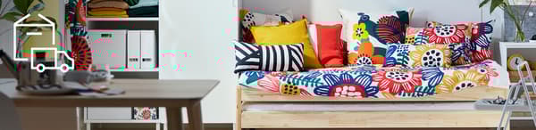 Di IKEA kami telah memilih semua item yang sempurna untuk saiz bungkusan untuk dihantar terus ke rumah anda. Tidak perlu untuk timbang atau sukat lagi. Hanya klik dan beli, semudah itu.