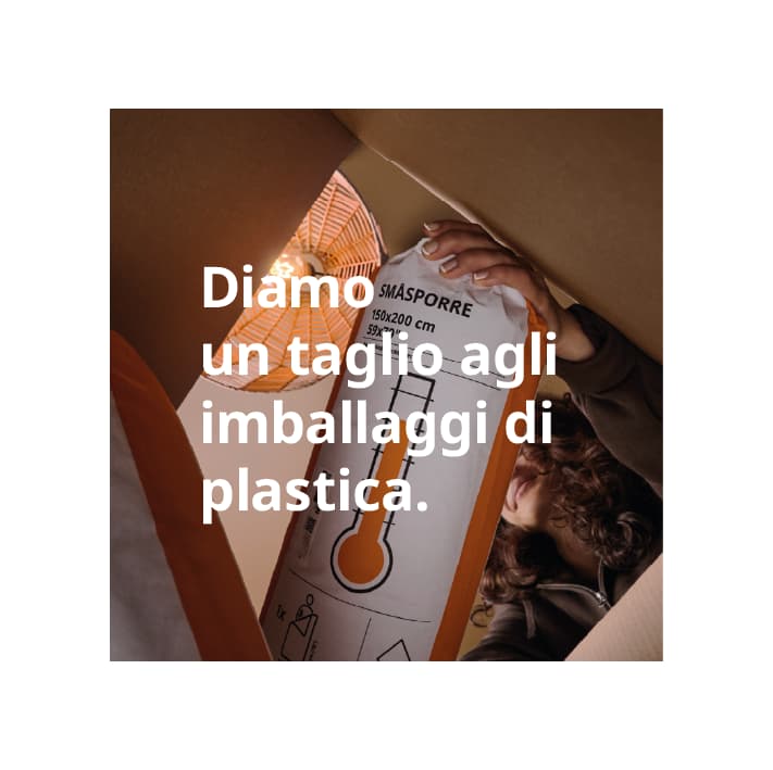 Diamo un taglio agli imballaggi di plastica.