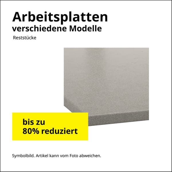 Die Arbeitsplatten in verschiedenen Modellen sind bis zu 80% reduziert 