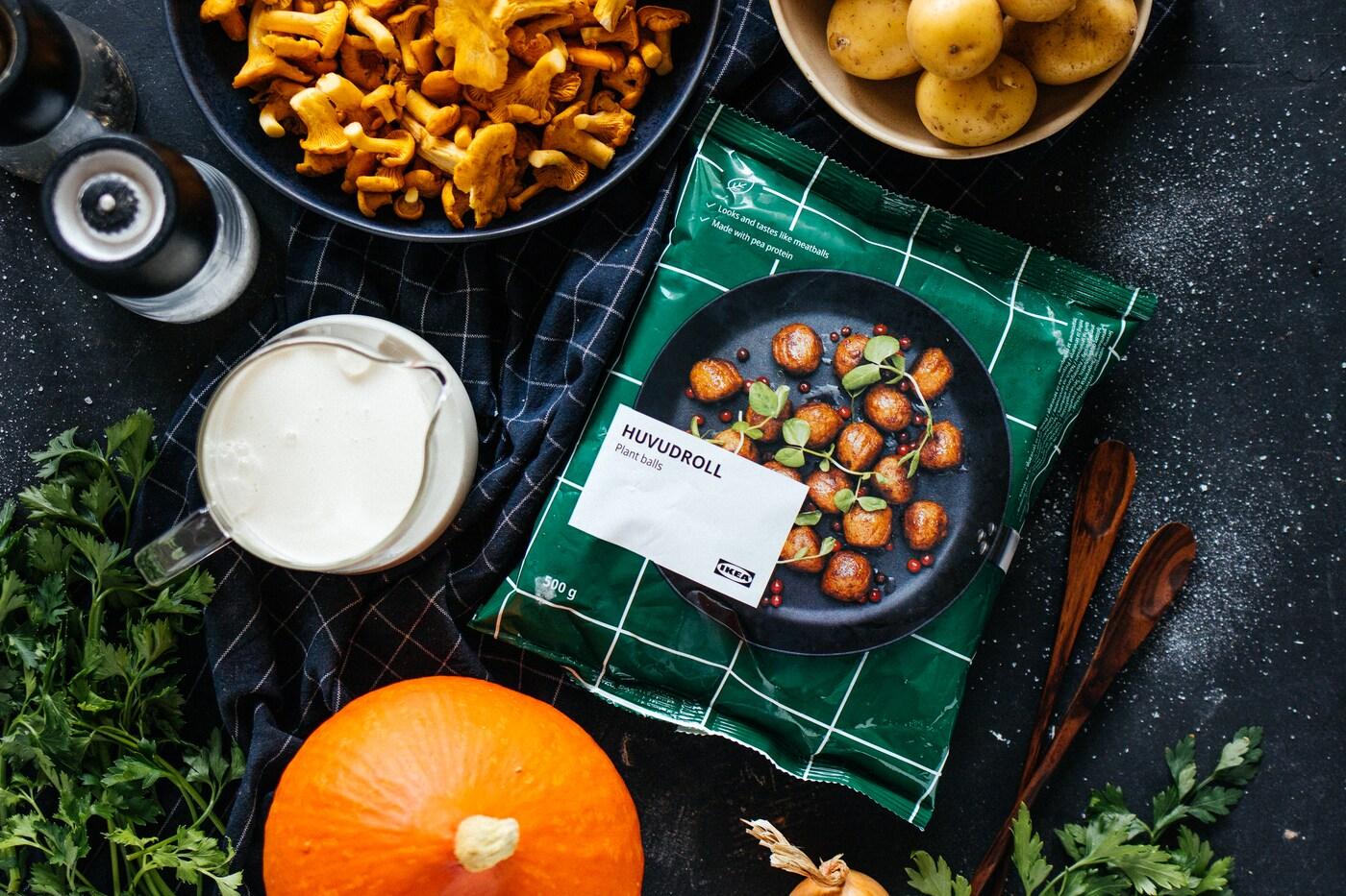 Rezept: Plantbullar in Pfifferling-Rahm-Sauce - IKEA Deutschland