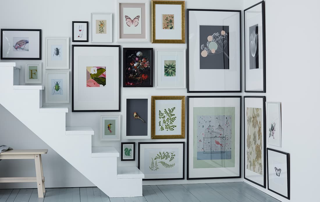 Hang pictures in corners or stairs IKEA CA