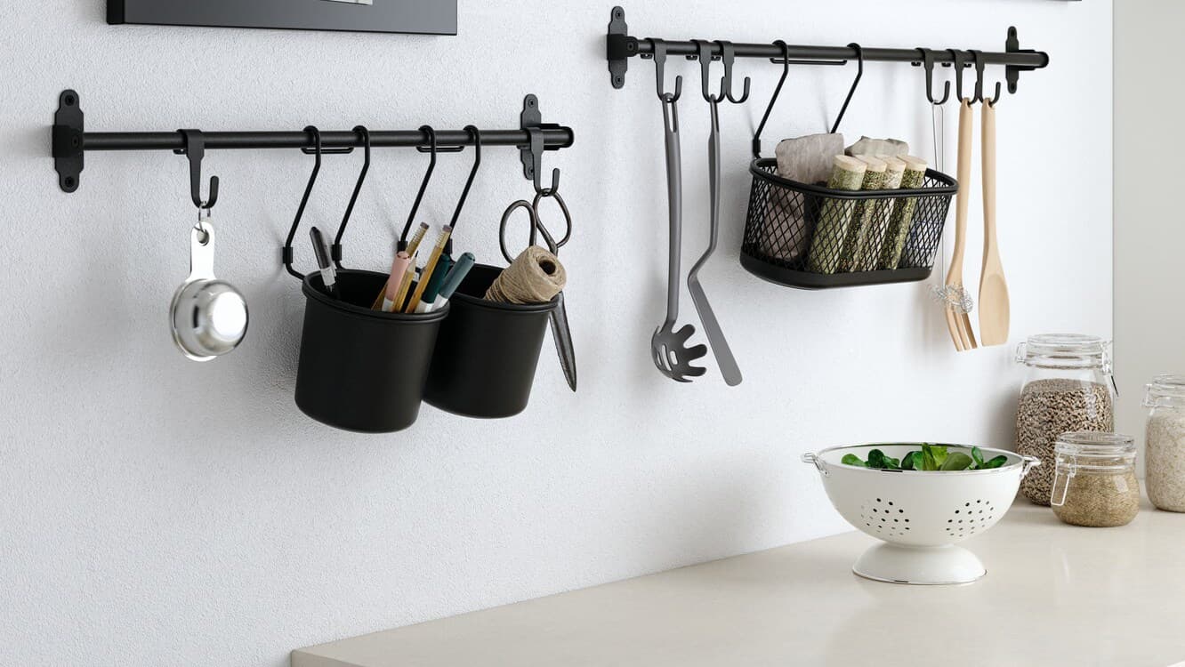 Kitchen Wall Storage Kitchen Wall Organisers SHooks IKEA Ireland