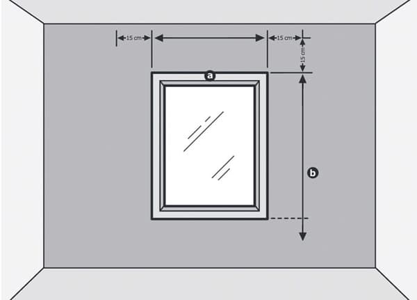 Disegno che mostra come prendere le misure per le tue tende - IKEA