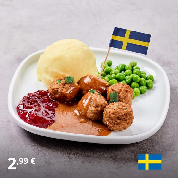 Dish at the Swedish Restaurant: €