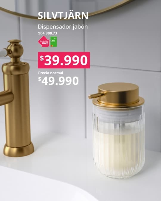 Dispensador de jabón SILVTJARN con precio especial con CMR