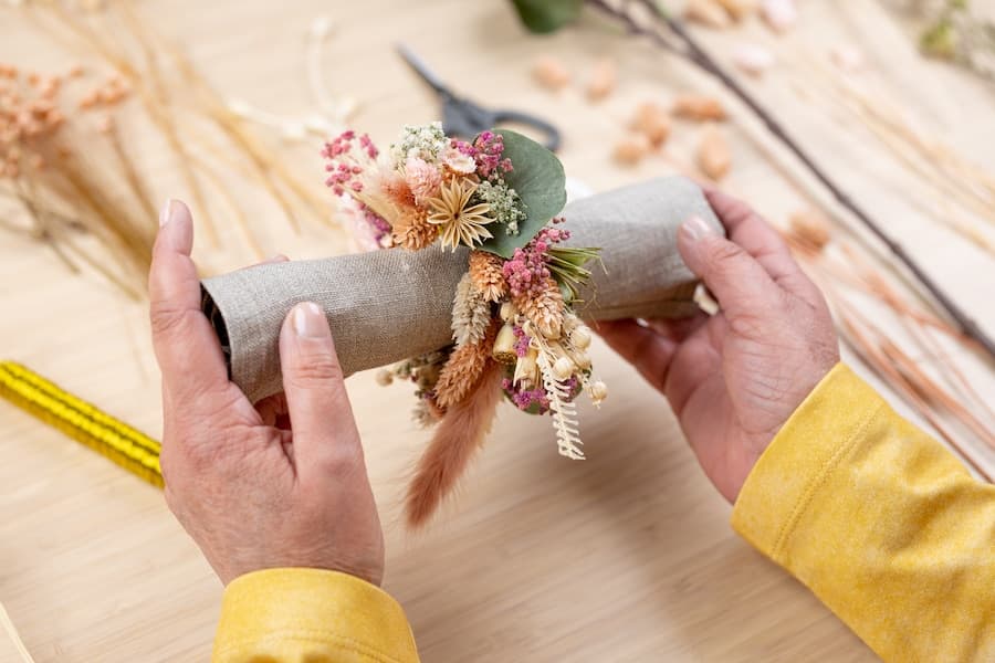DIY Boho Serviettenringe zum Selbermachen für deine Hochzeit
