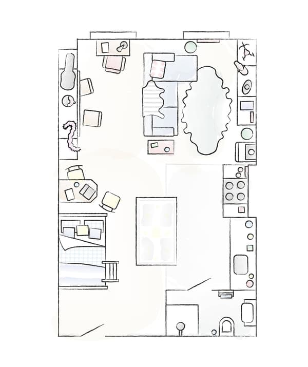 แปลนสตูดิโอของ Donald และ Ben